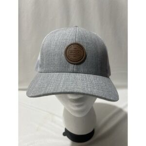 RVCA The Volume Adult Trucker Hat Grey Meshback Adjustable Snapback MAHWURVT